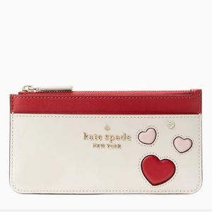 Kate Spade Valentines Day Capsule Large Slim Heart Card Holder